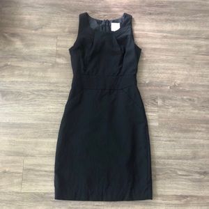 J. Crew Black Sleeveless Sheath Dress